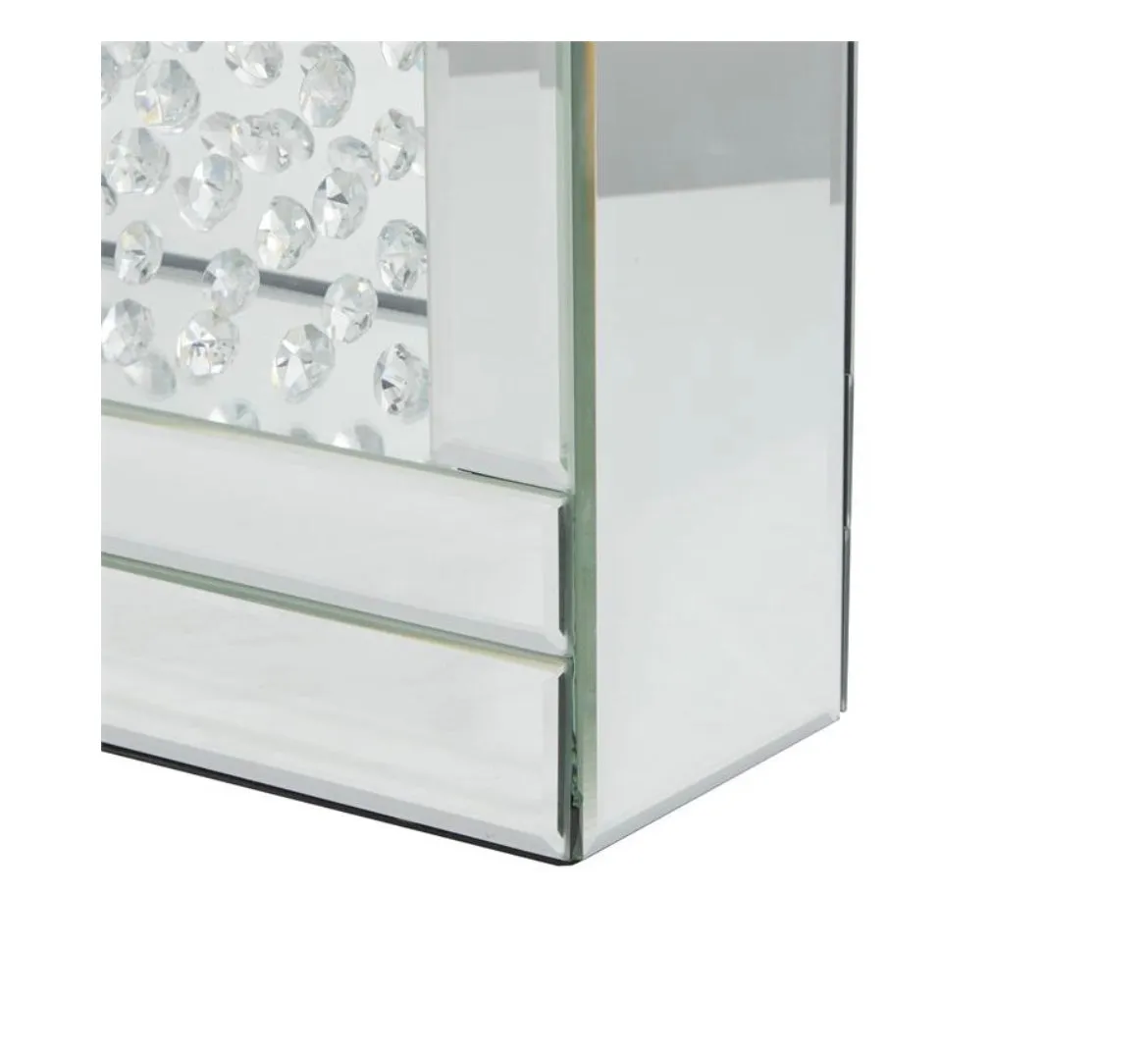 15"H Glam Pedestal Glass Candle Holder - Home Decor