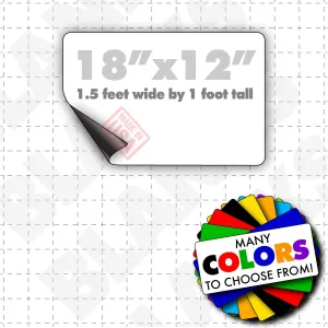 18"x12" Blank Magnetic Sign Sheet for Vehicles and Crafting Supplies