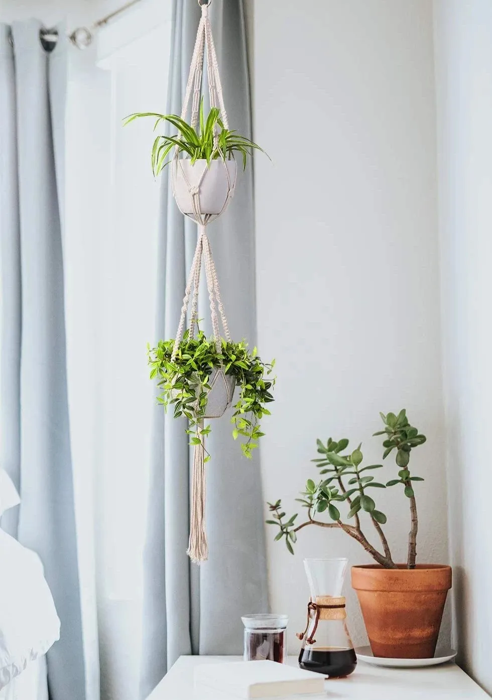 2-Tier Macrame Plant Hanger