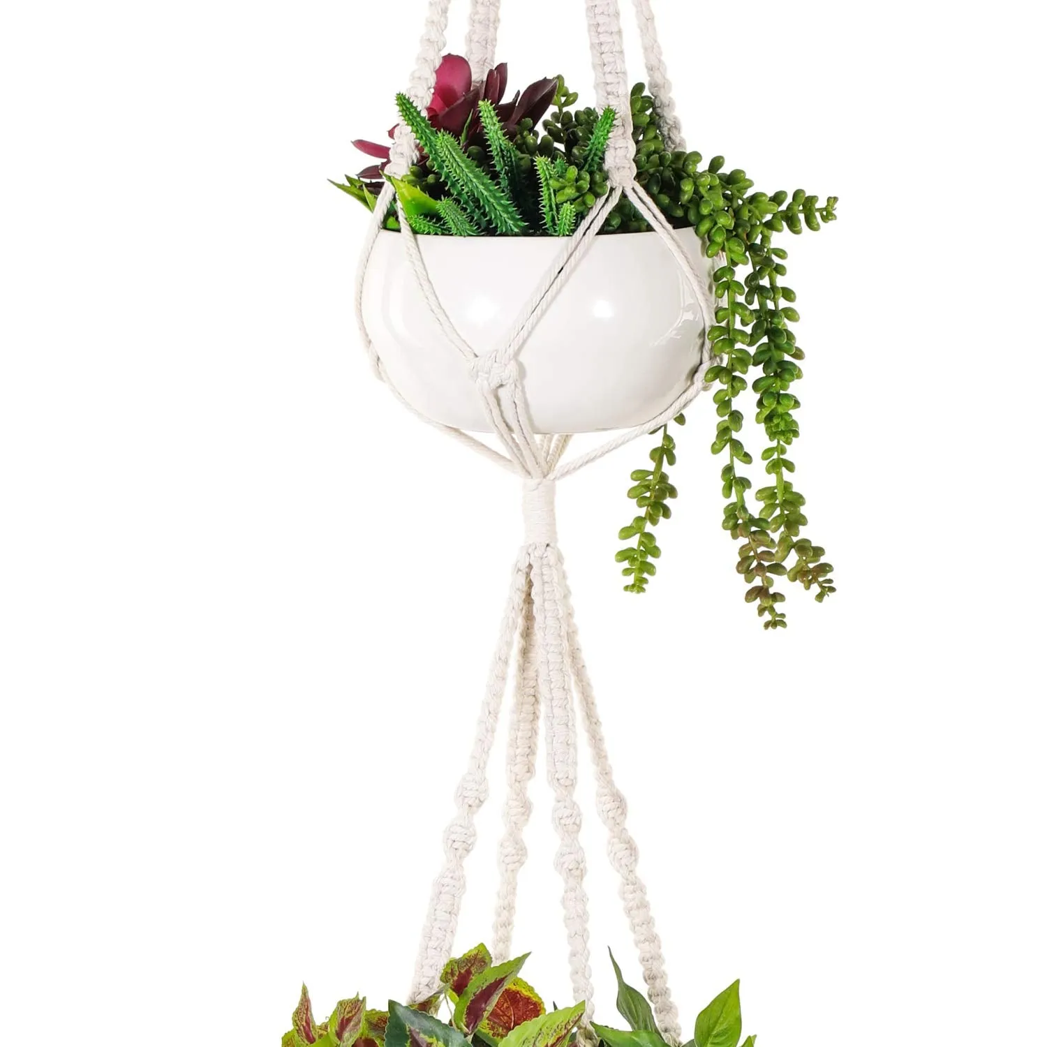 2-Tier Macrame Plant Hanger