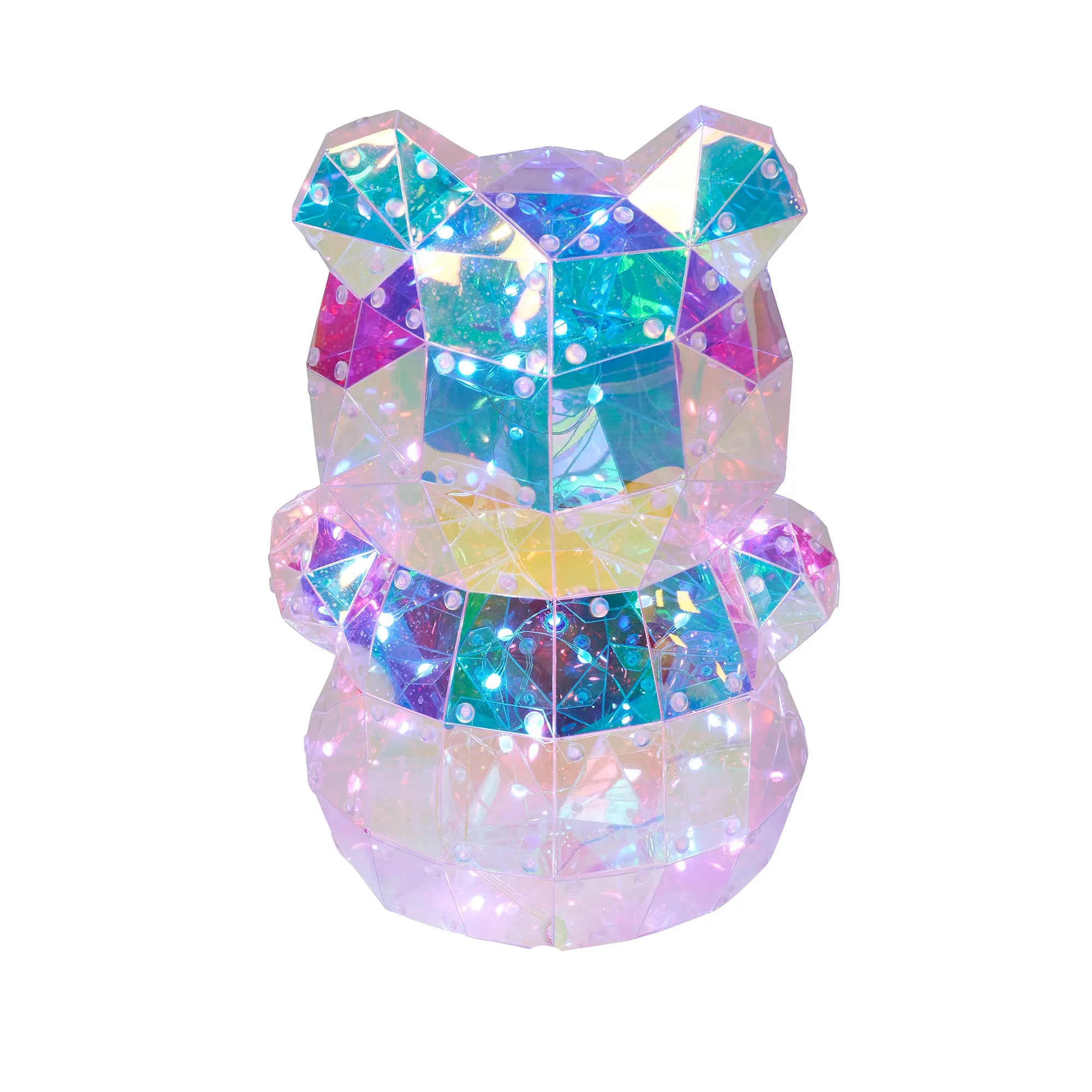 37300-A - Charming PET Bear LED Lights: Delightful Glow Powered by USB