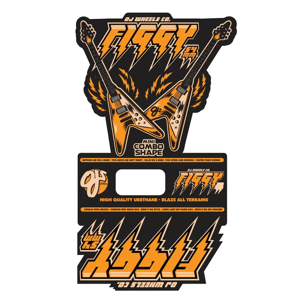54mm Figgy Flying V Mini Combos 99a OJ Skateboard Wheels