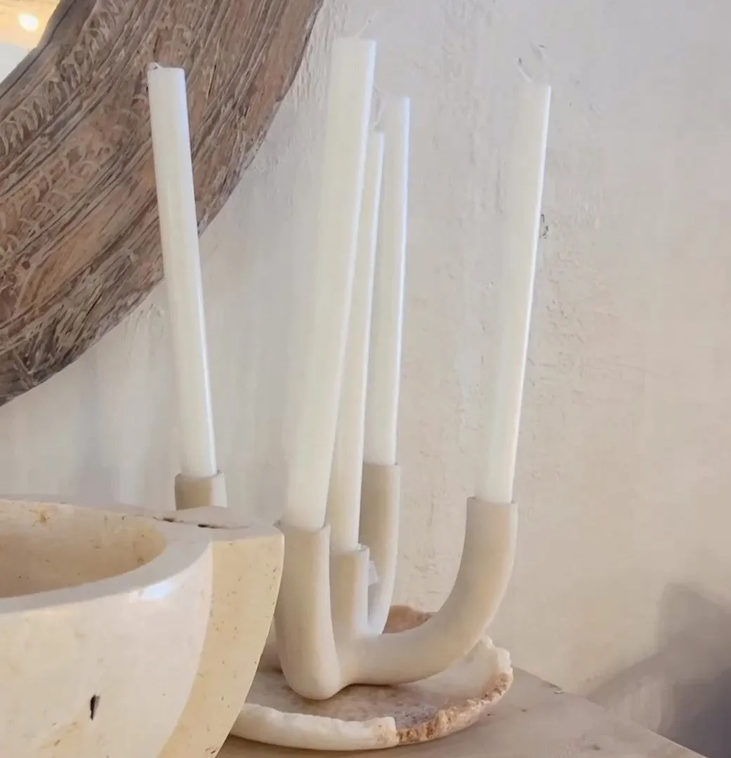 'Ashon' Ceramic Quintet Candleholder