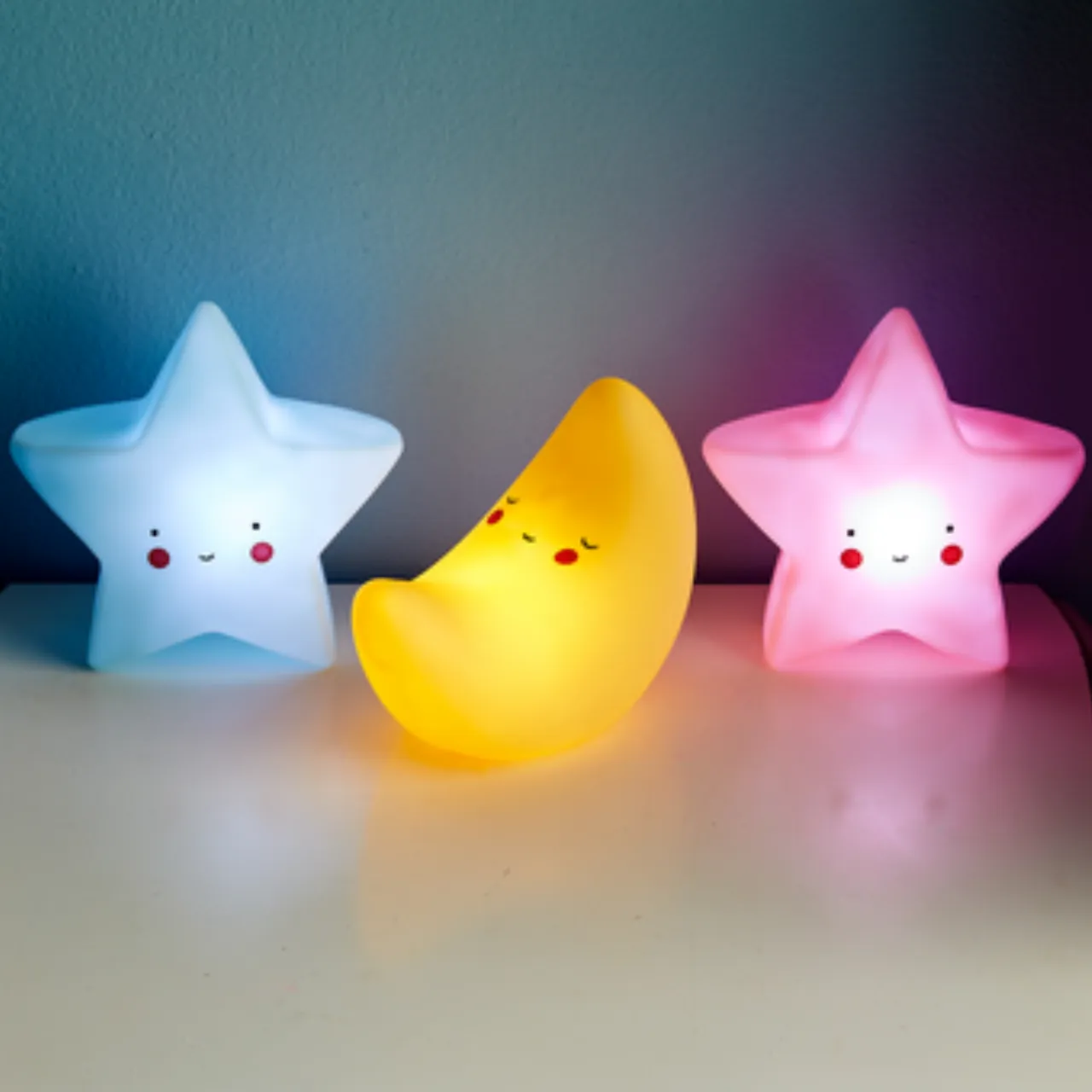 Baby's First Night Light - Moon and Stars