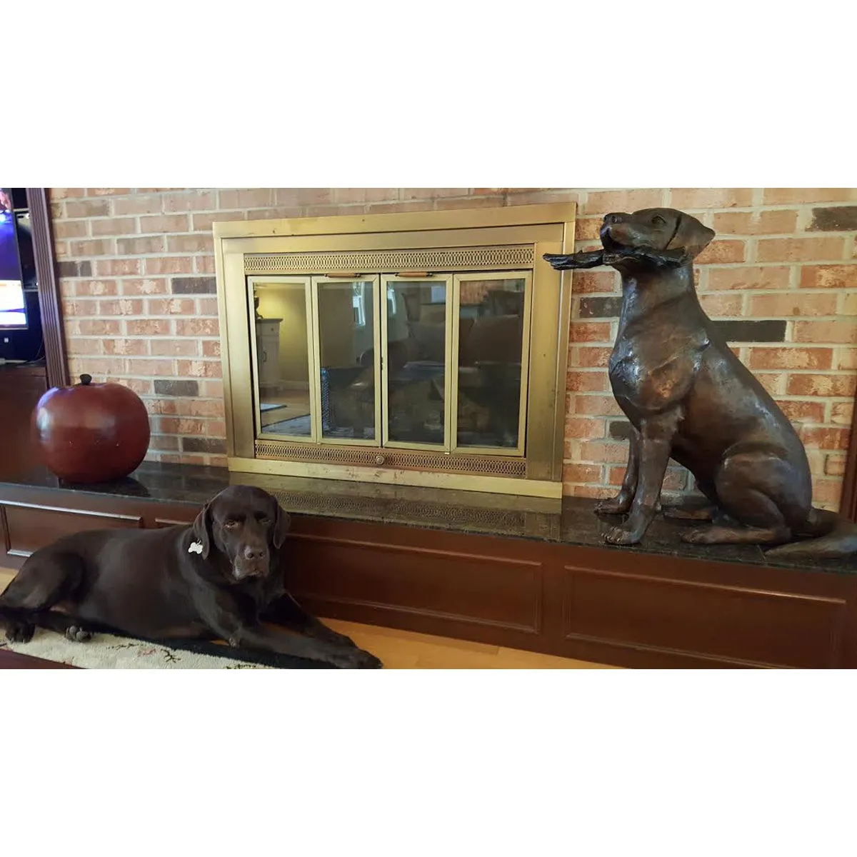 Bailey Plays Fetch Dog Statue