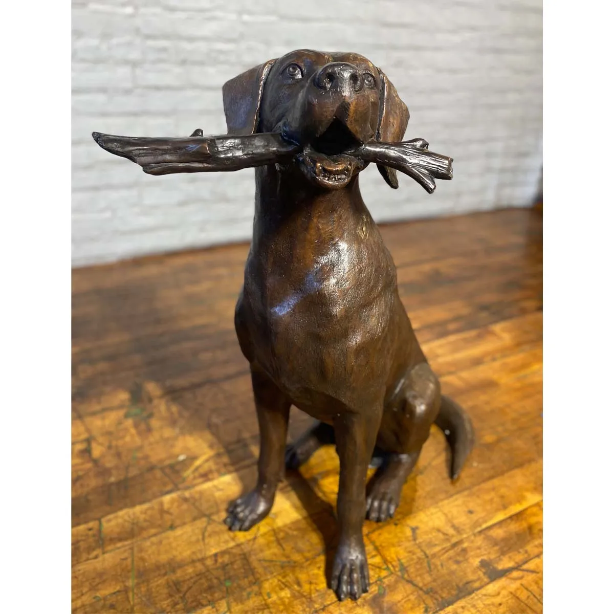 Bailey Plays Fetch Dog Statue