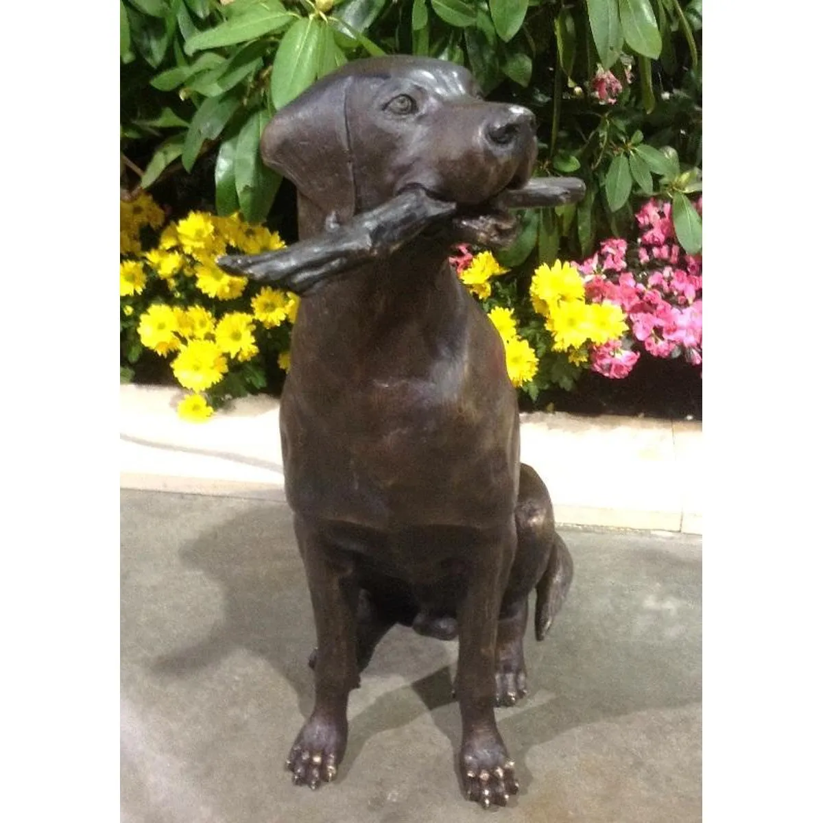 Bailey Plays Fetch Dog Statue
