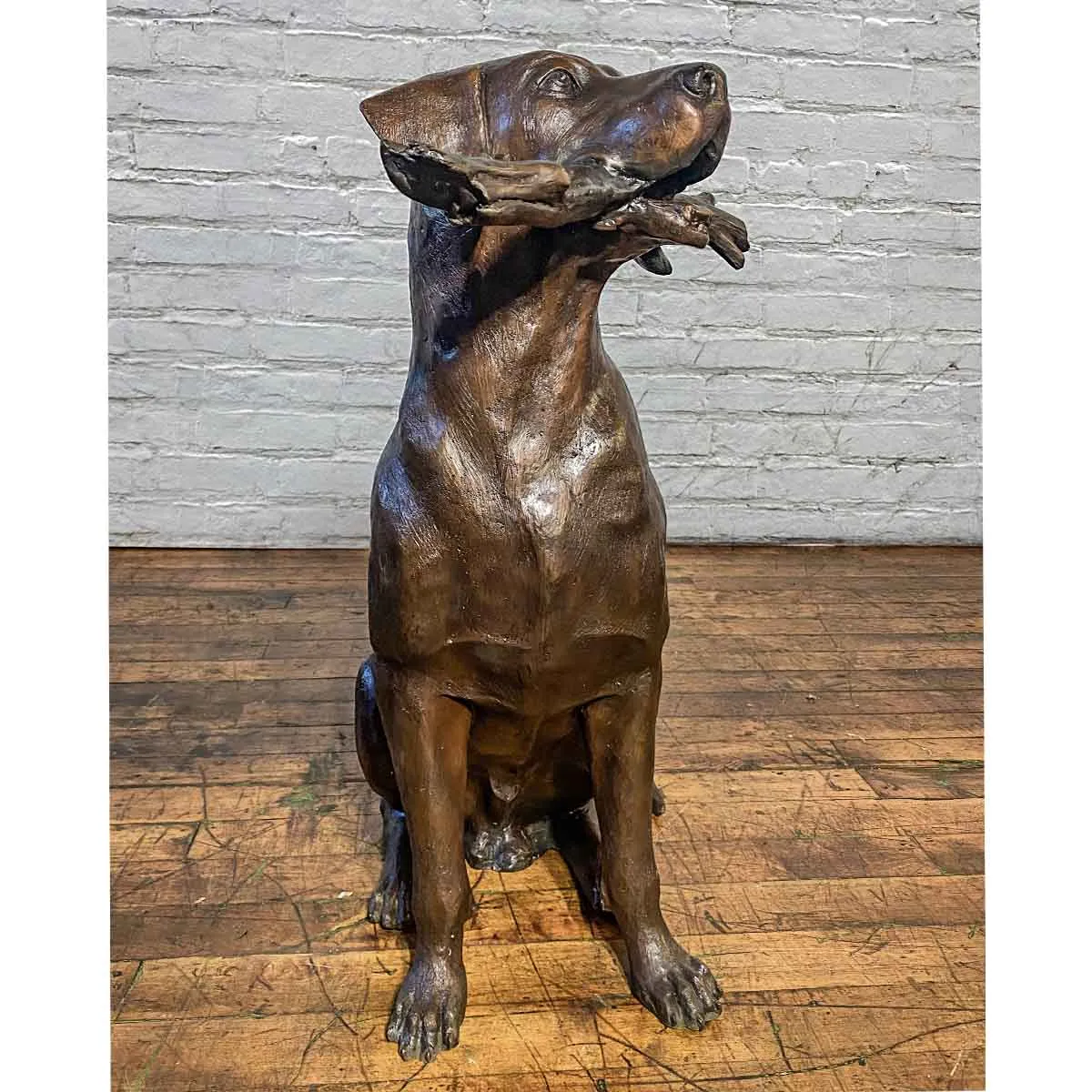 Bailey Plays Fetch Dog Statue