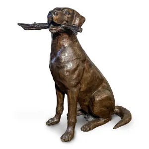 Bailey Plays Fetch Dog Statue