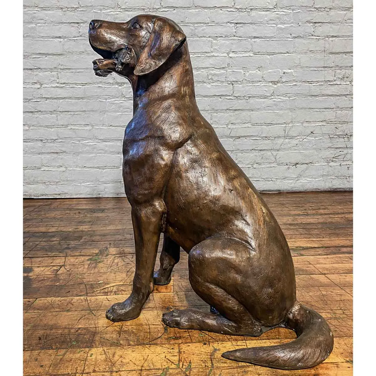 Bailey Plays Fetch Dog Statue