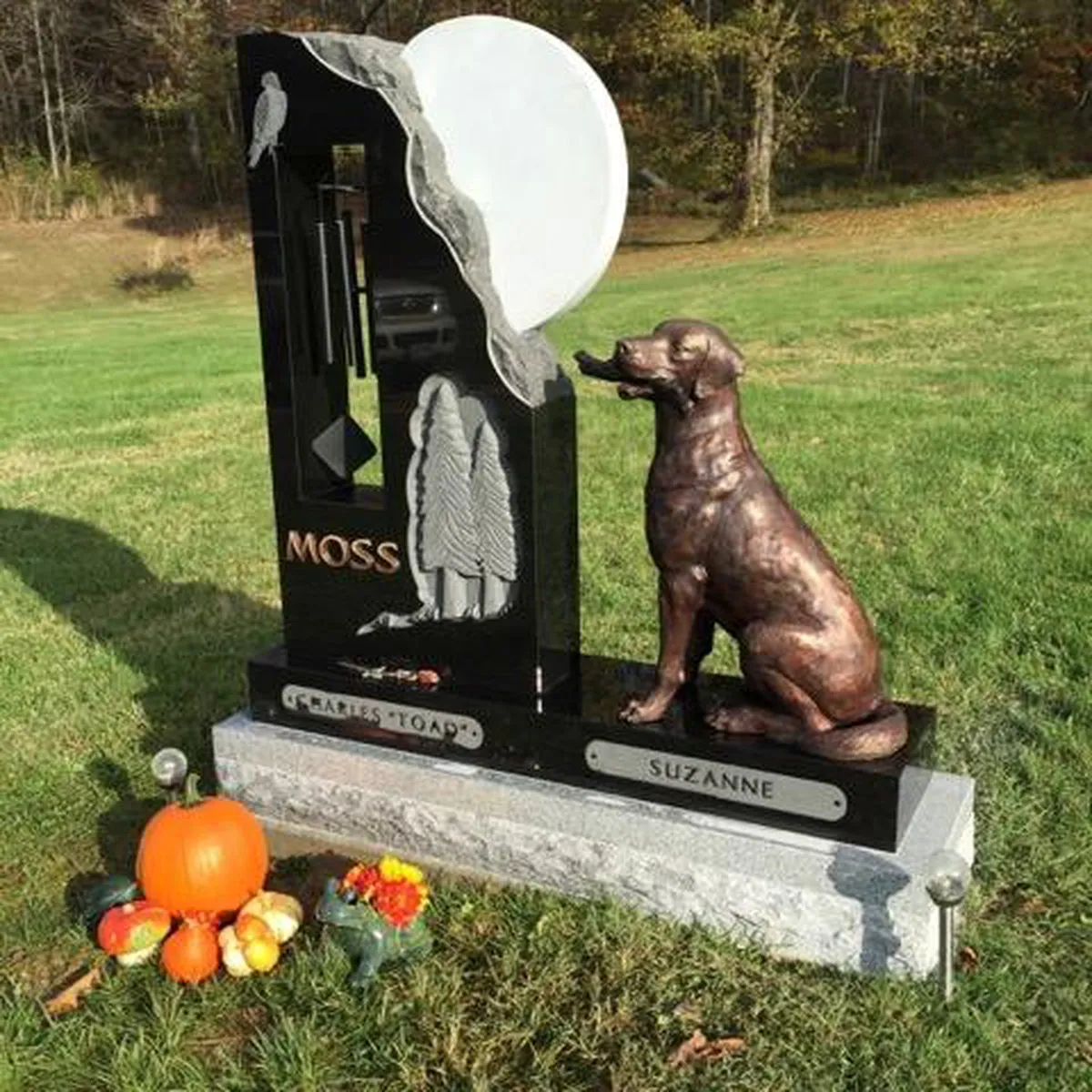 Bailey Plays Fetch Dog Statue