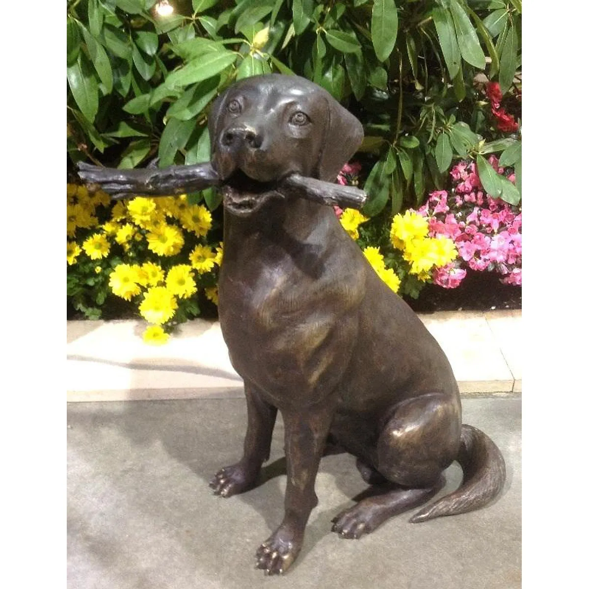 Bailey Plays Fetch Dog Statue