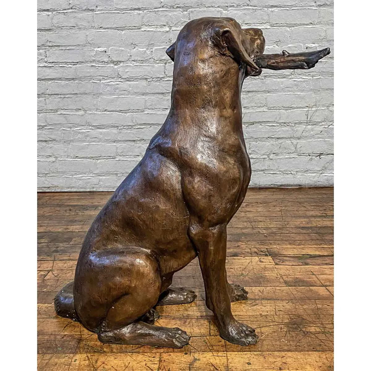 Bailey Plays Fetch Dog Statue