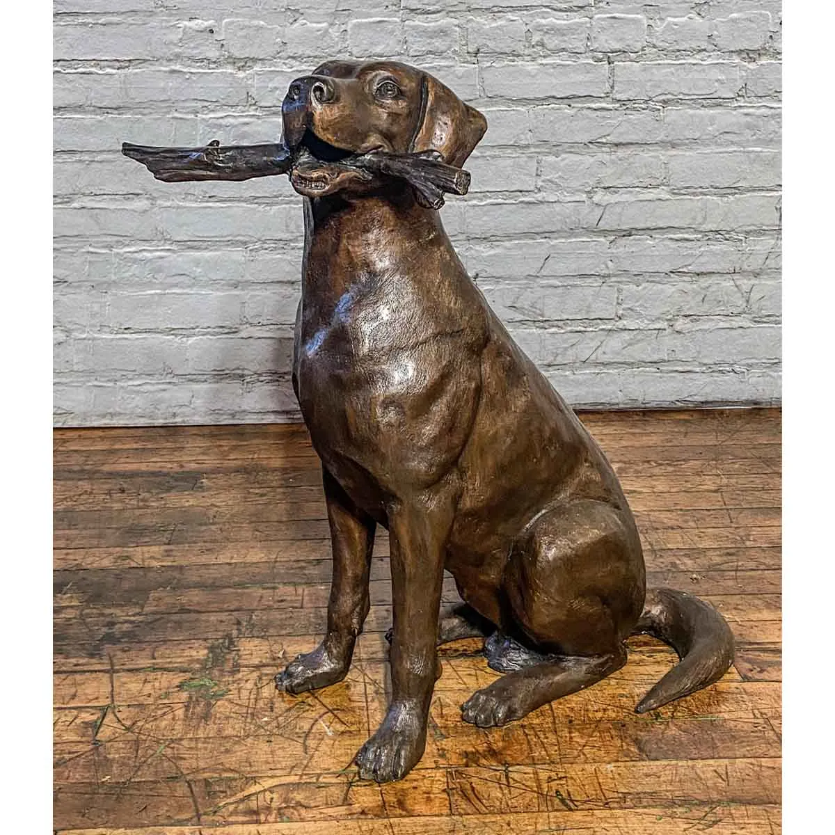 Bailey Plays Fetch Dog Statue