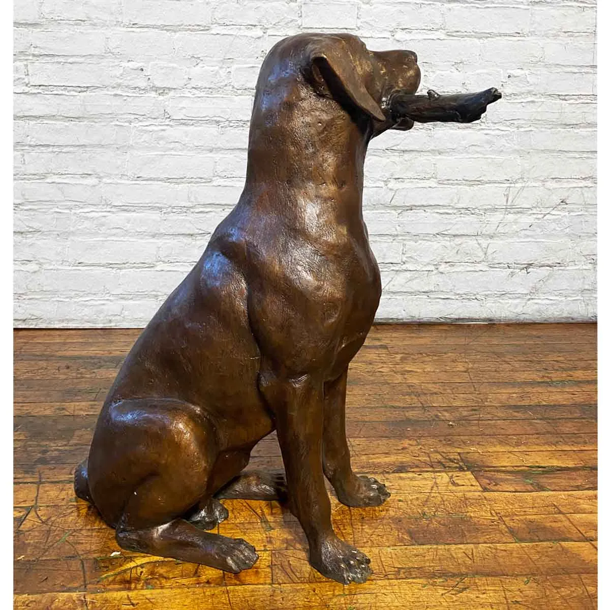 Bailey Plays Fetch Dog Statue