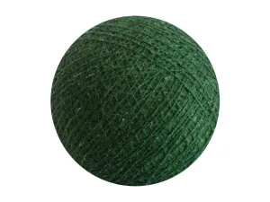 Bindi Cotton Ball Lantern Forest Green