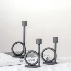 Black Loop Candle Holder