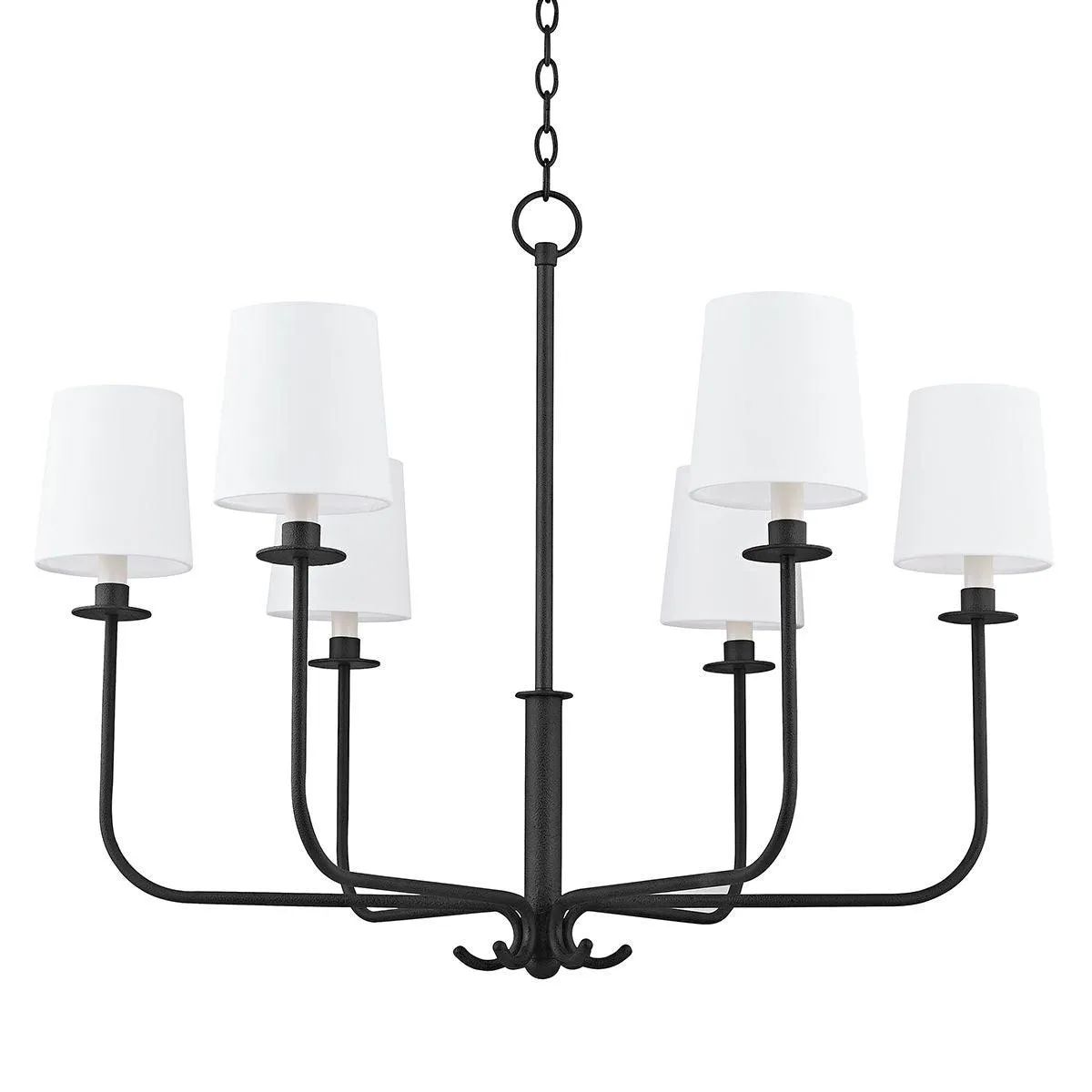 Bodhi 6 Lights Chandelier Iron finish
