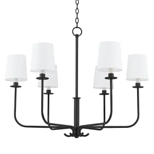 Bodhi 6 Lights Chandelier Iron finish