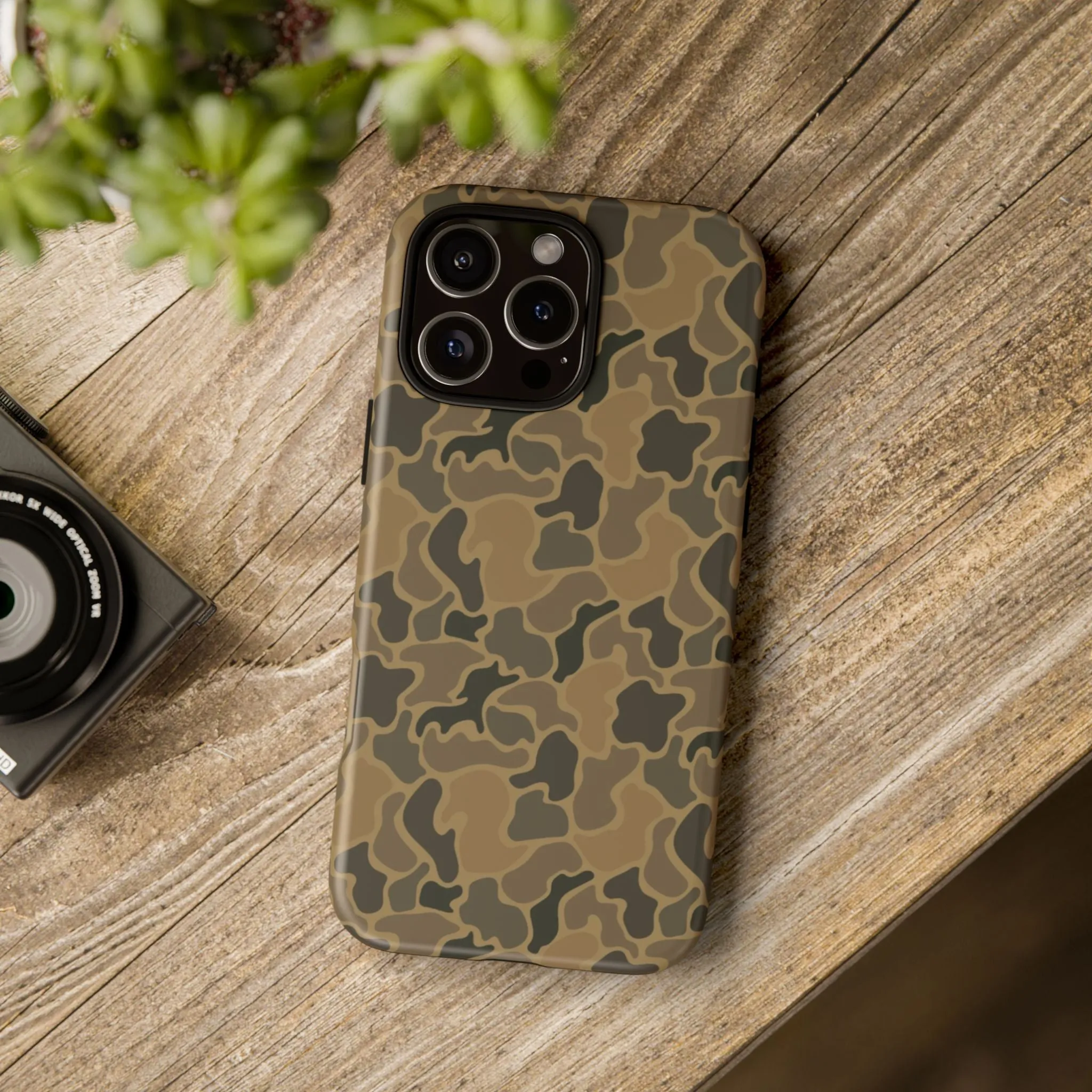 Brown Old Skool Camo IPhone Tough Cases