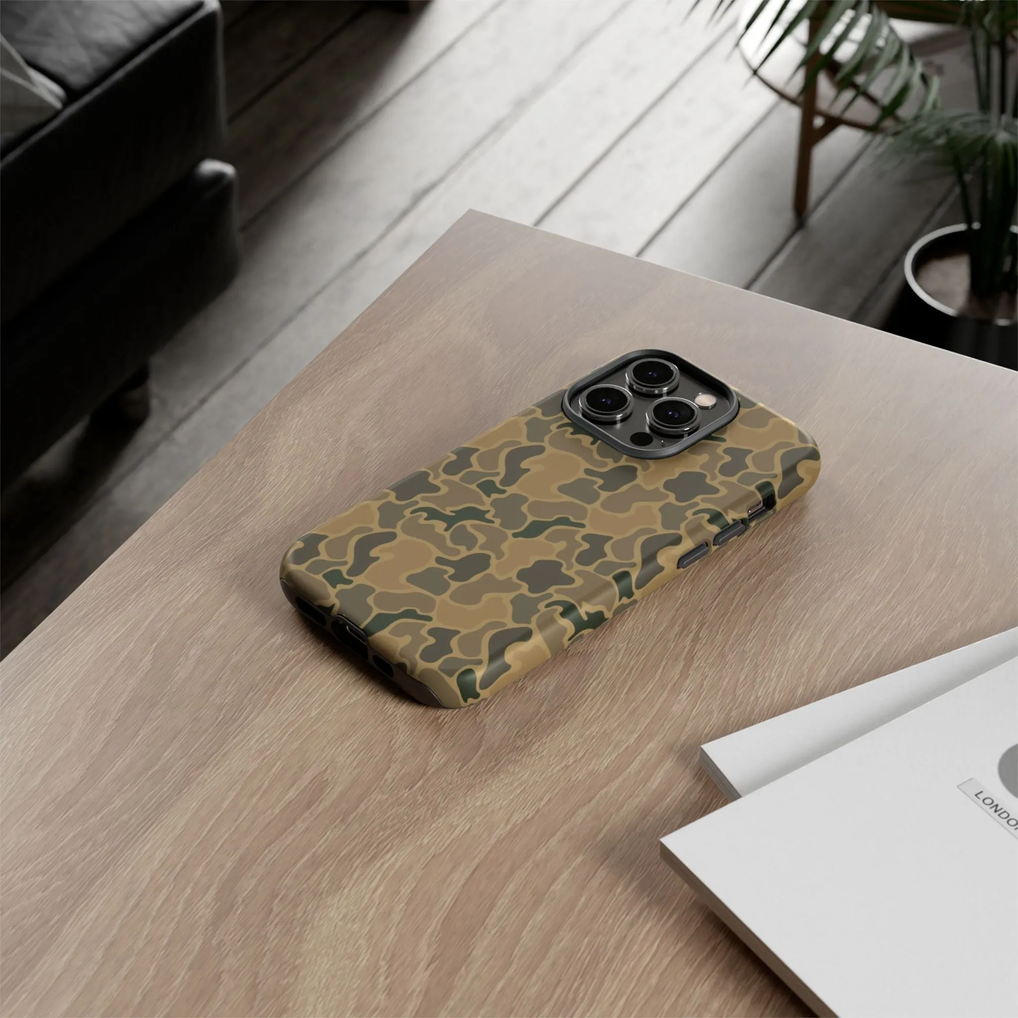 Brown Old Skool Camo IPhone Tough Cases