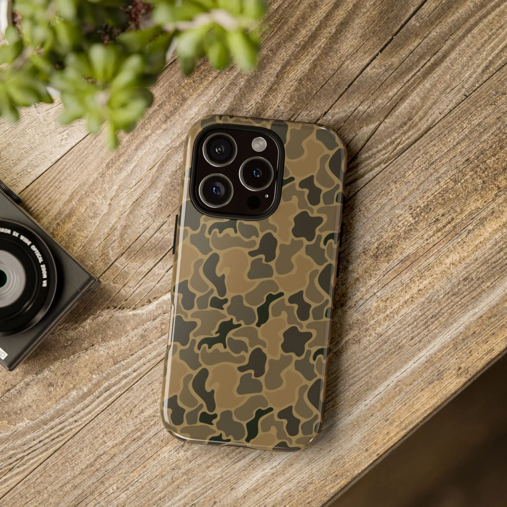 Brown Old Skool Camo IPhone Tough Cases