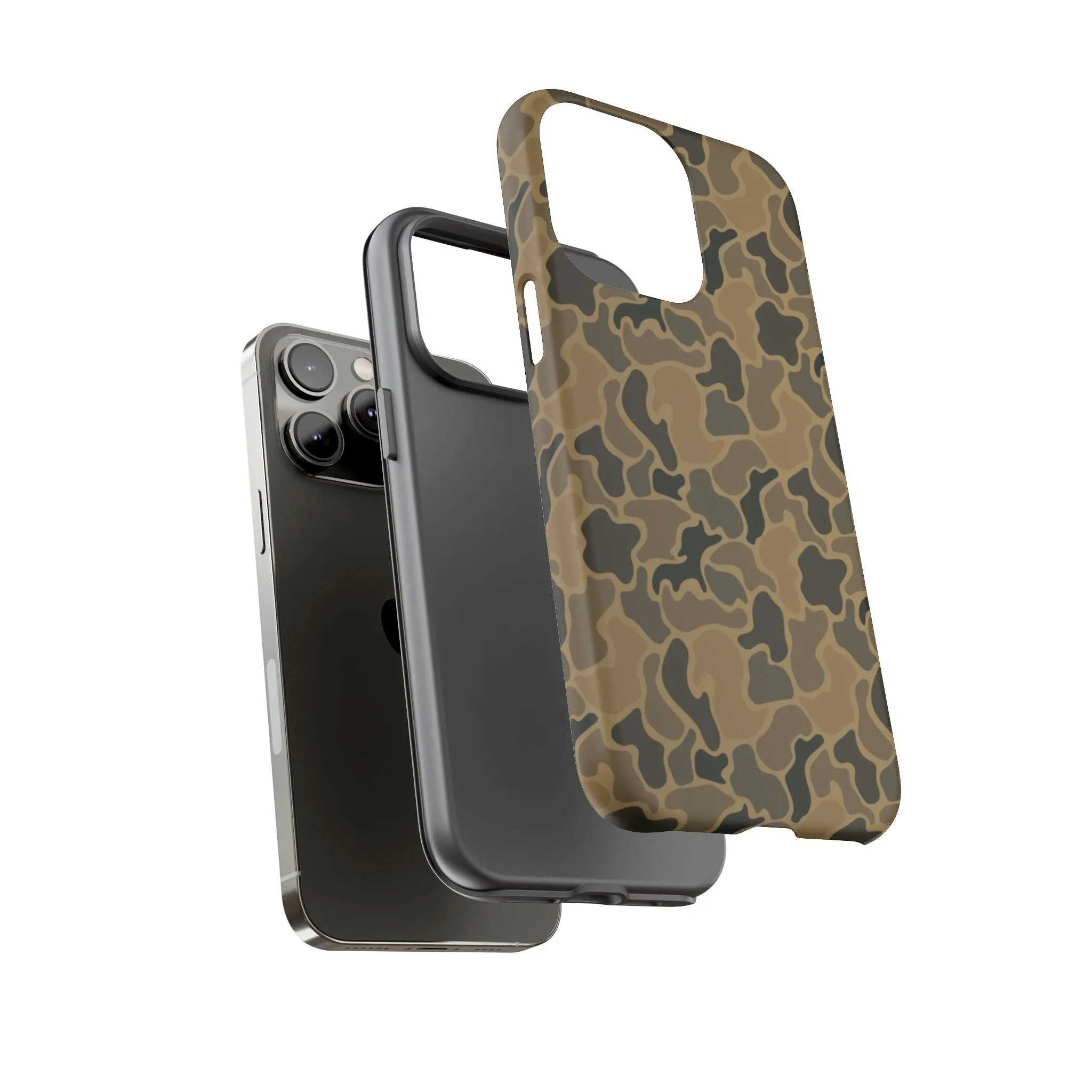 Brown Old Skool Camo IPhone Tough Cases