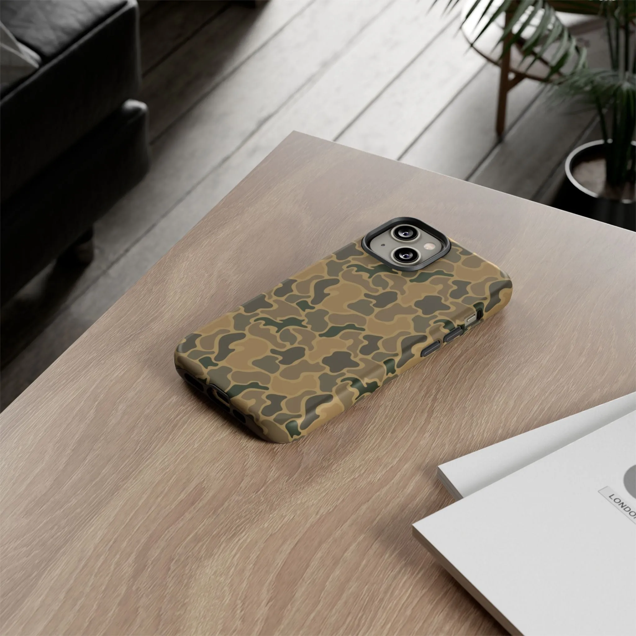 Brown Old Skool Camo IPhone Tough Cases