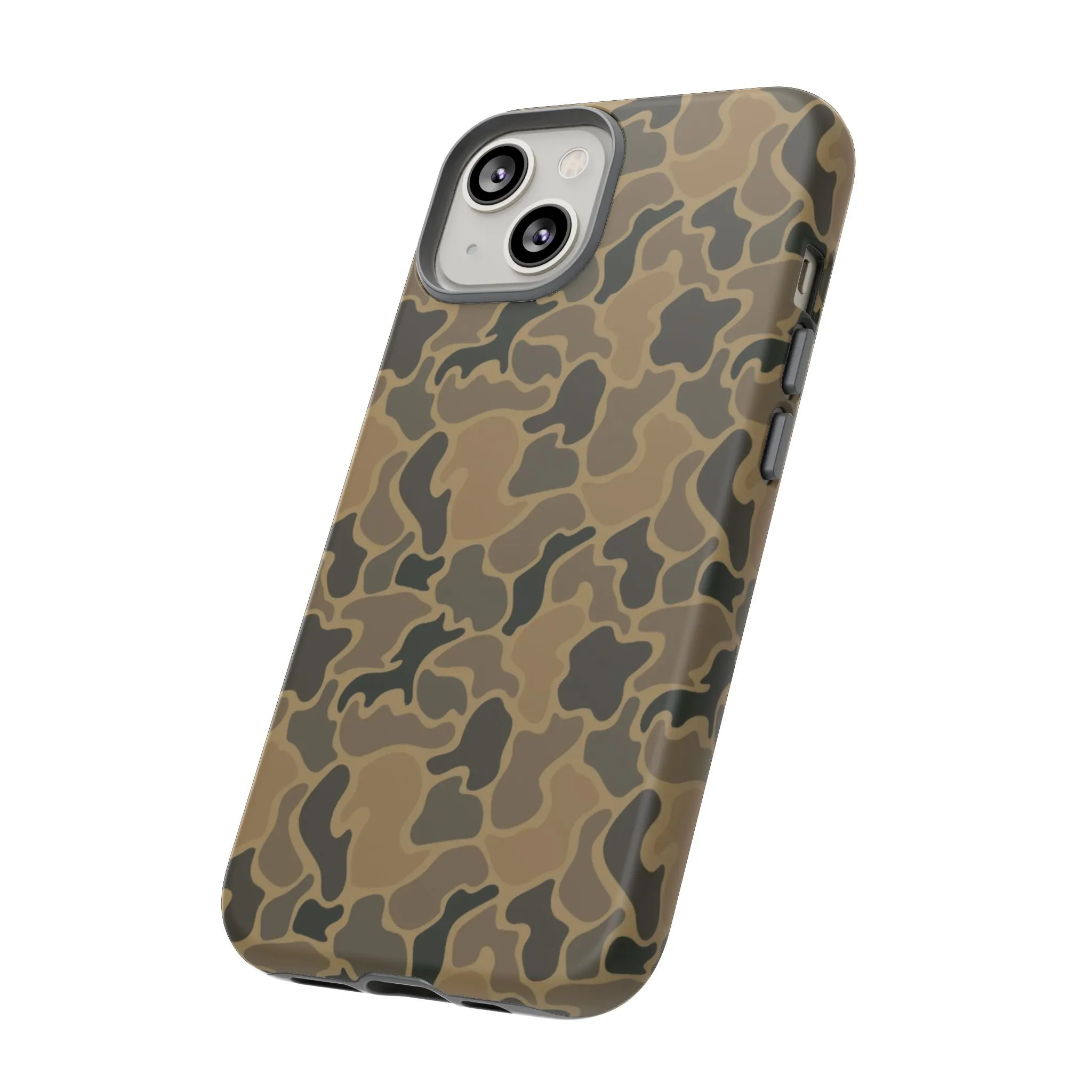 Brown Old Skool Camo IPhone Tough Cases