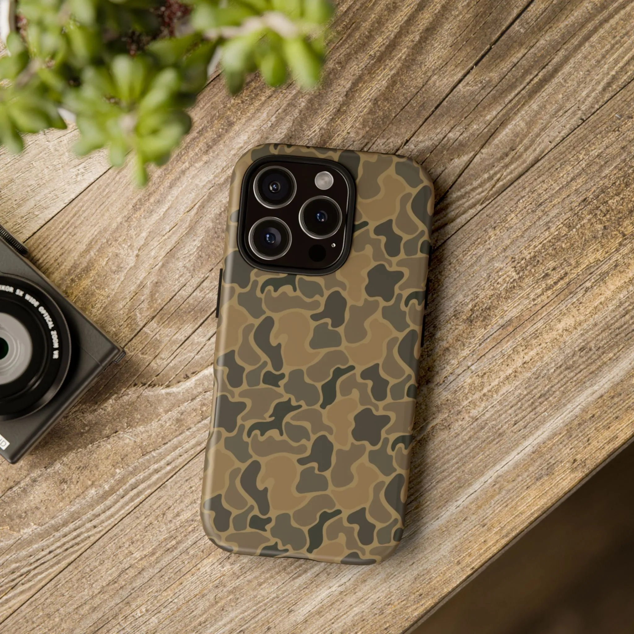 Brown Old Skool Camo IPhone Tough Cases