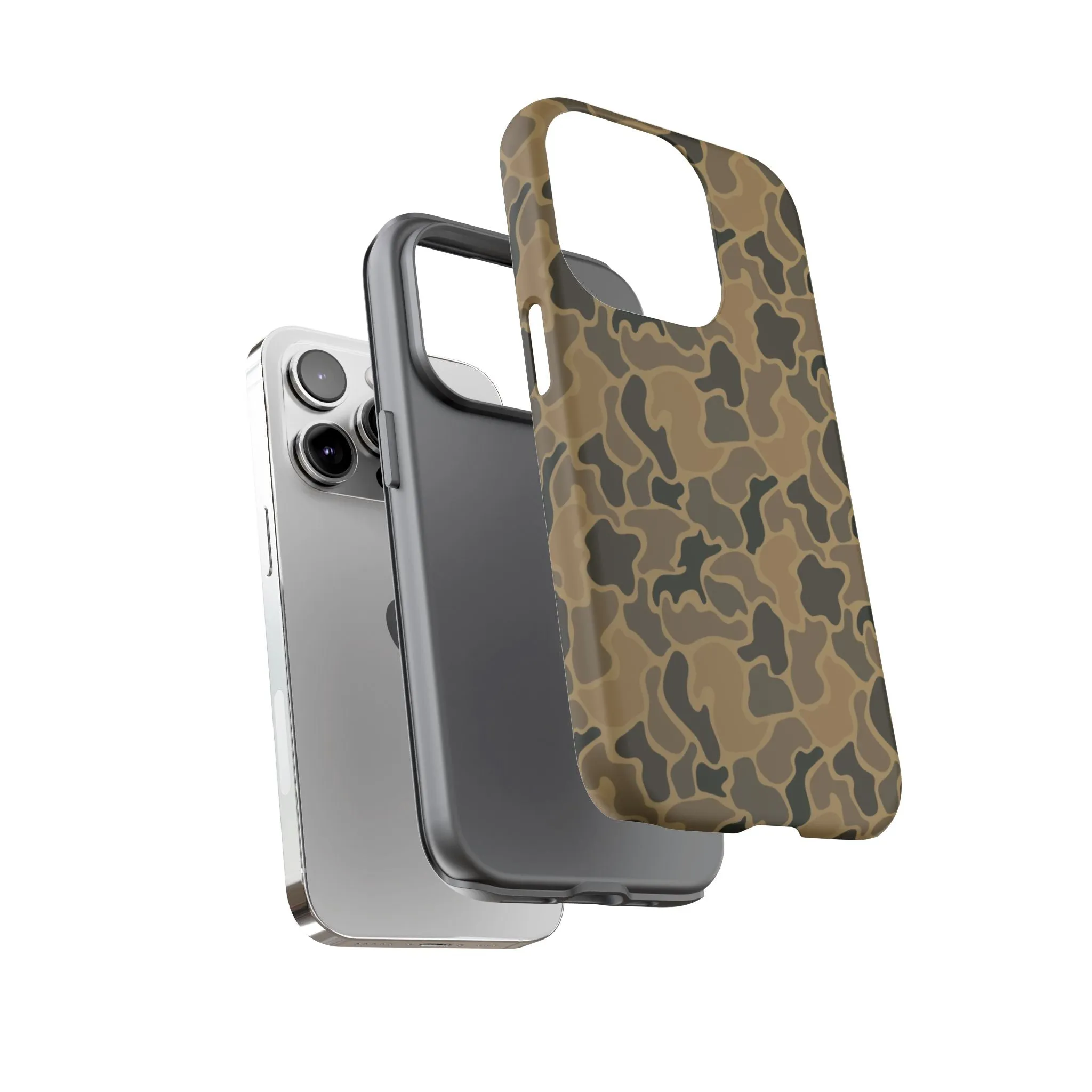 Brown Old Skool Camo IPhone Tough Cases