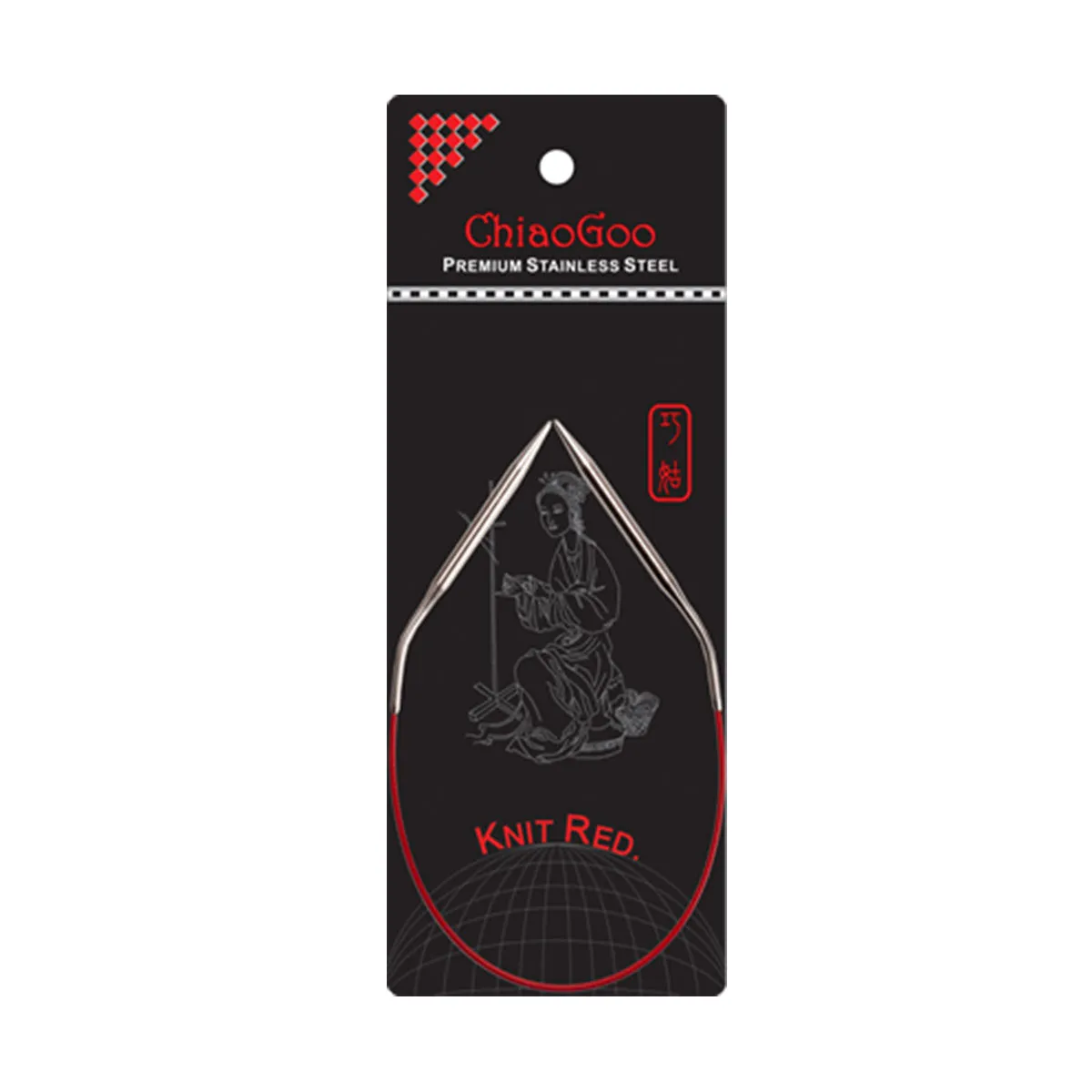 ChiaoGoo Knit RED Circular Needles - US 2.5 (3.0mm) - 40"