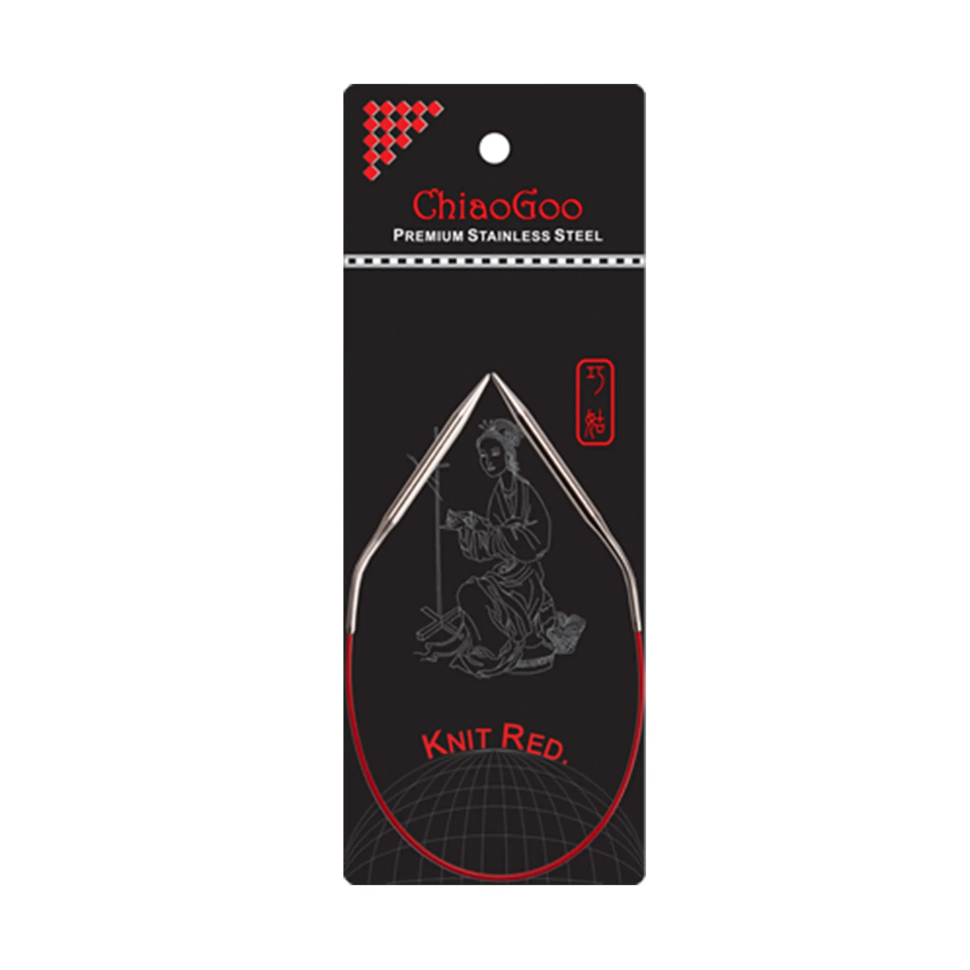 ChiaoGoo Knit RED Circular Needles - US 2.5 (3.0mm) - 40"
