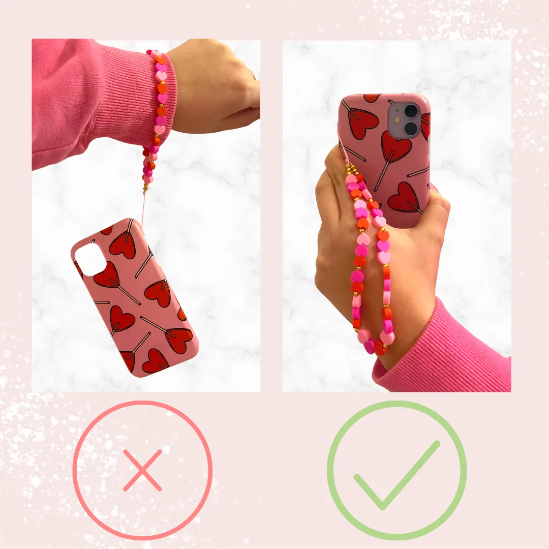 Chunky Chain Phone Strap - Nude