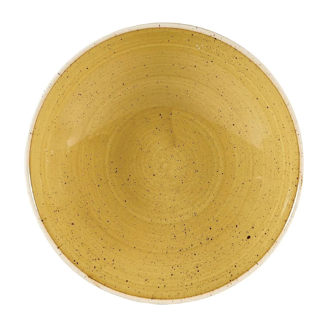 Churchill Stonecast Coupe Bowls Mustard Seed Yellow 182mm (Pack of 12) - DW376
