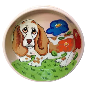 Clumber Spaniel Personalized Dog Bowl
