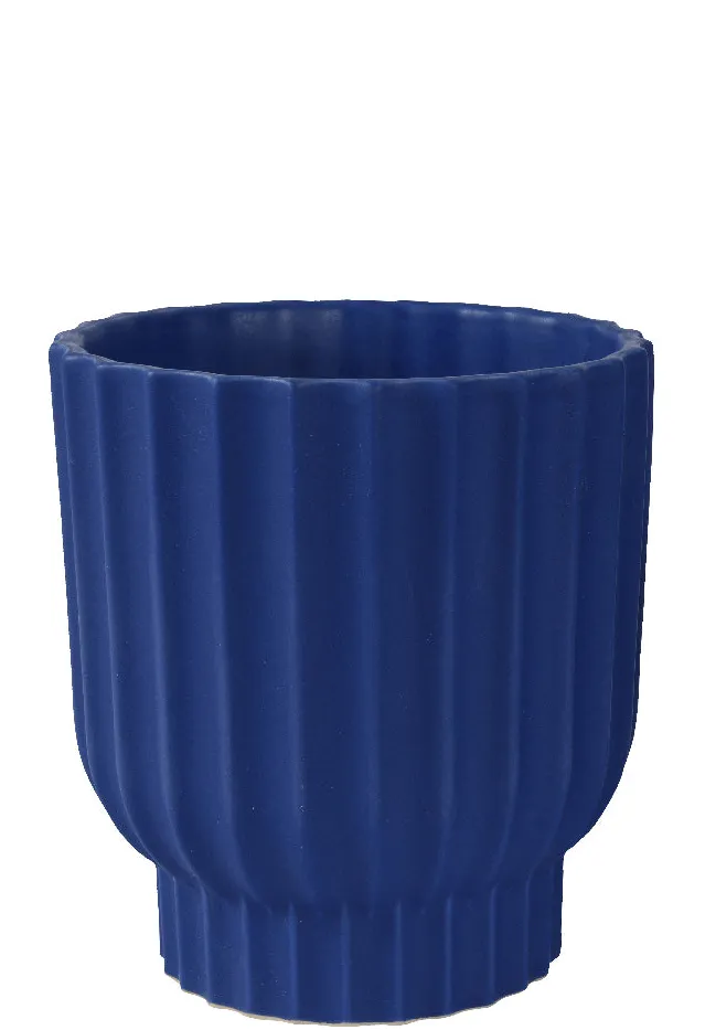 Cobalt Blue Stoneware Planter - Multiple Sizes