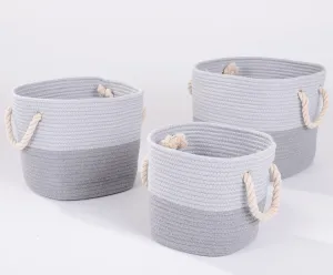 Cotton Rope Basket | Light Grey