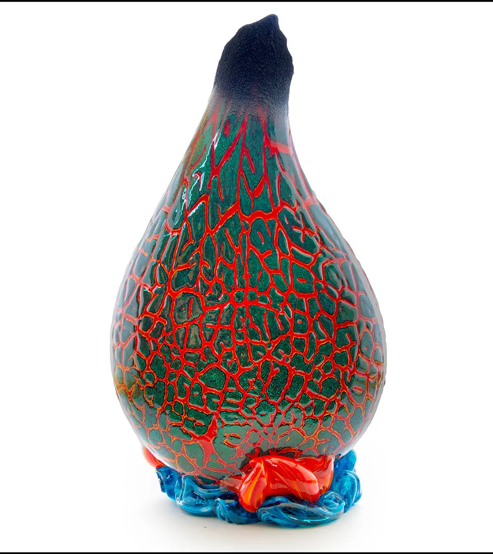 Crackled Surface Flow Vase