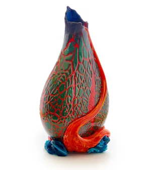 Crackled Surface Flow Vase