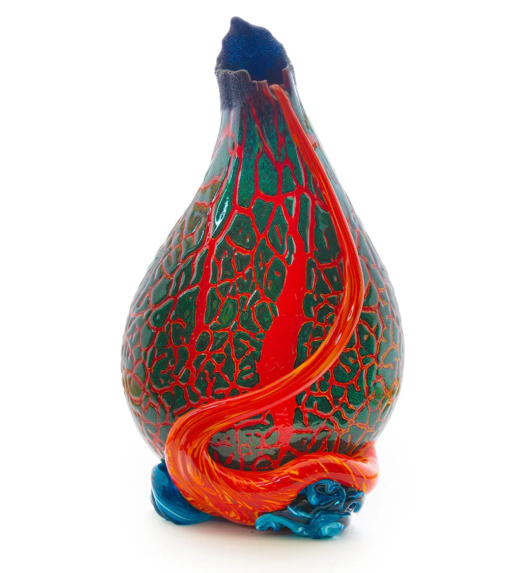 Crackled Surface Flow Vase