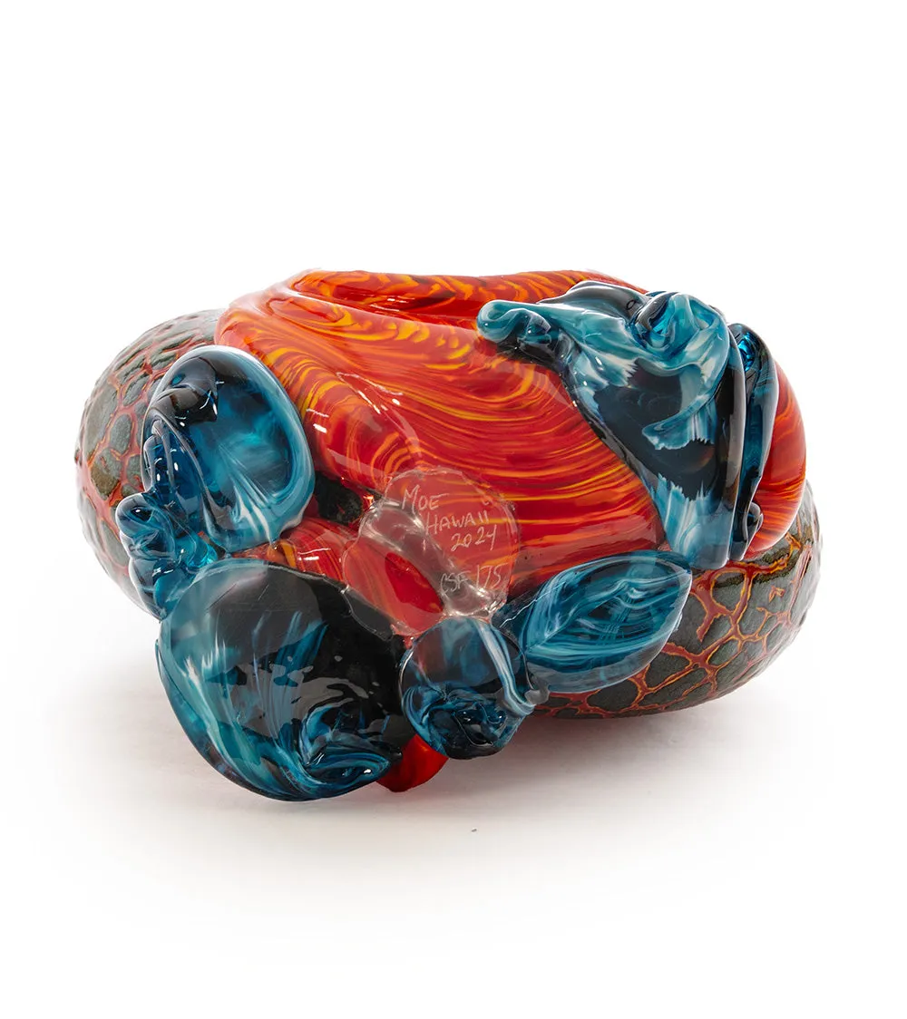 Crackled Surface Flow Vase