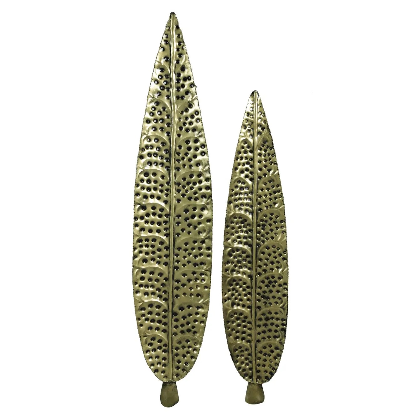 CraftVatika Metal Iron Ham Leaf Couple Wall Art Sculpture And Hanging Decor For Living Room And Office, Multi