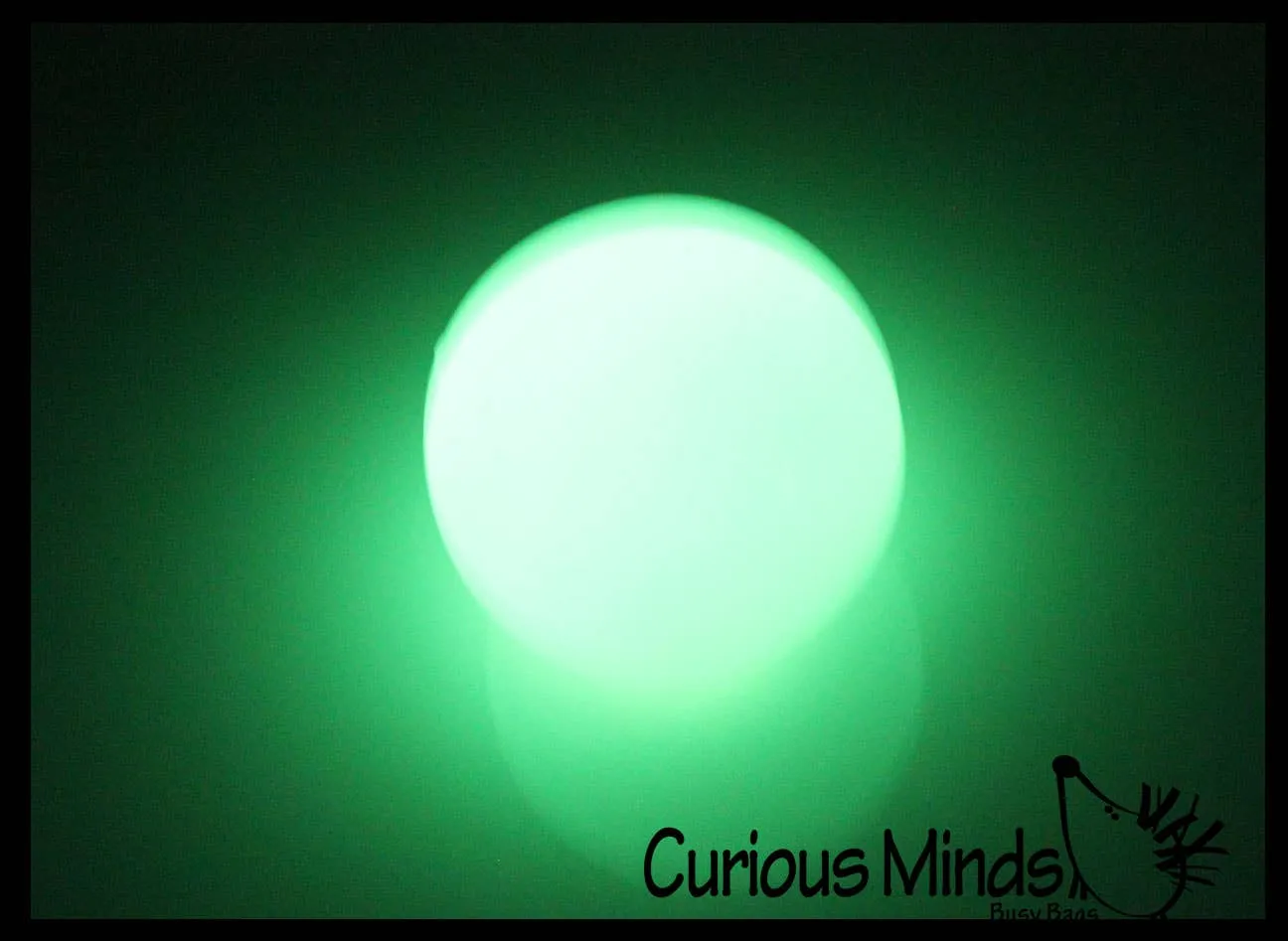 Curious Minds Toys - Glow Nee Doh Soft Fluff- Filled Squeeze Stress Ball