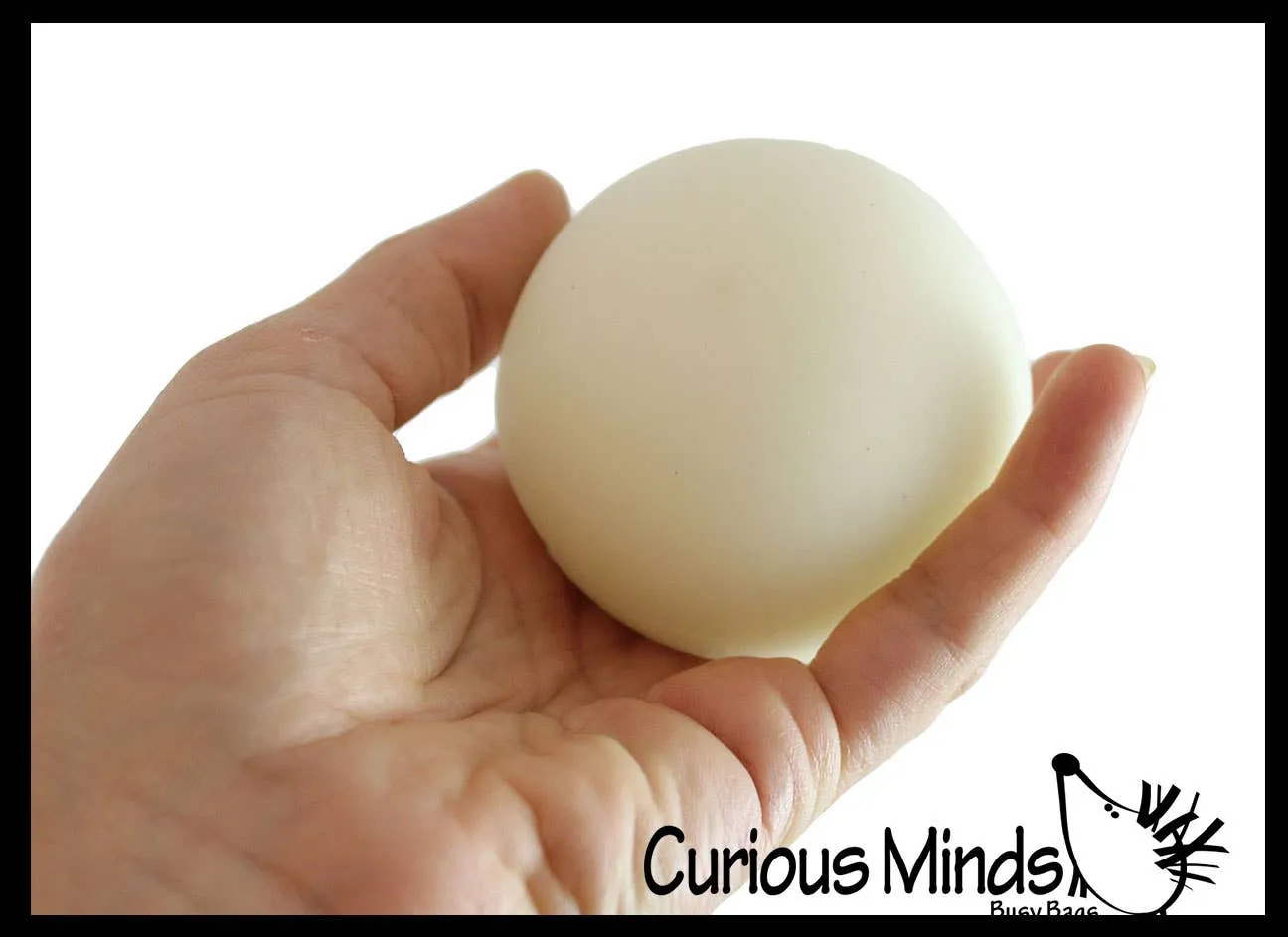 Curious Minds Toys - Glow Nee Doh Soft Fluff- Filled Squeeze Stress Ball