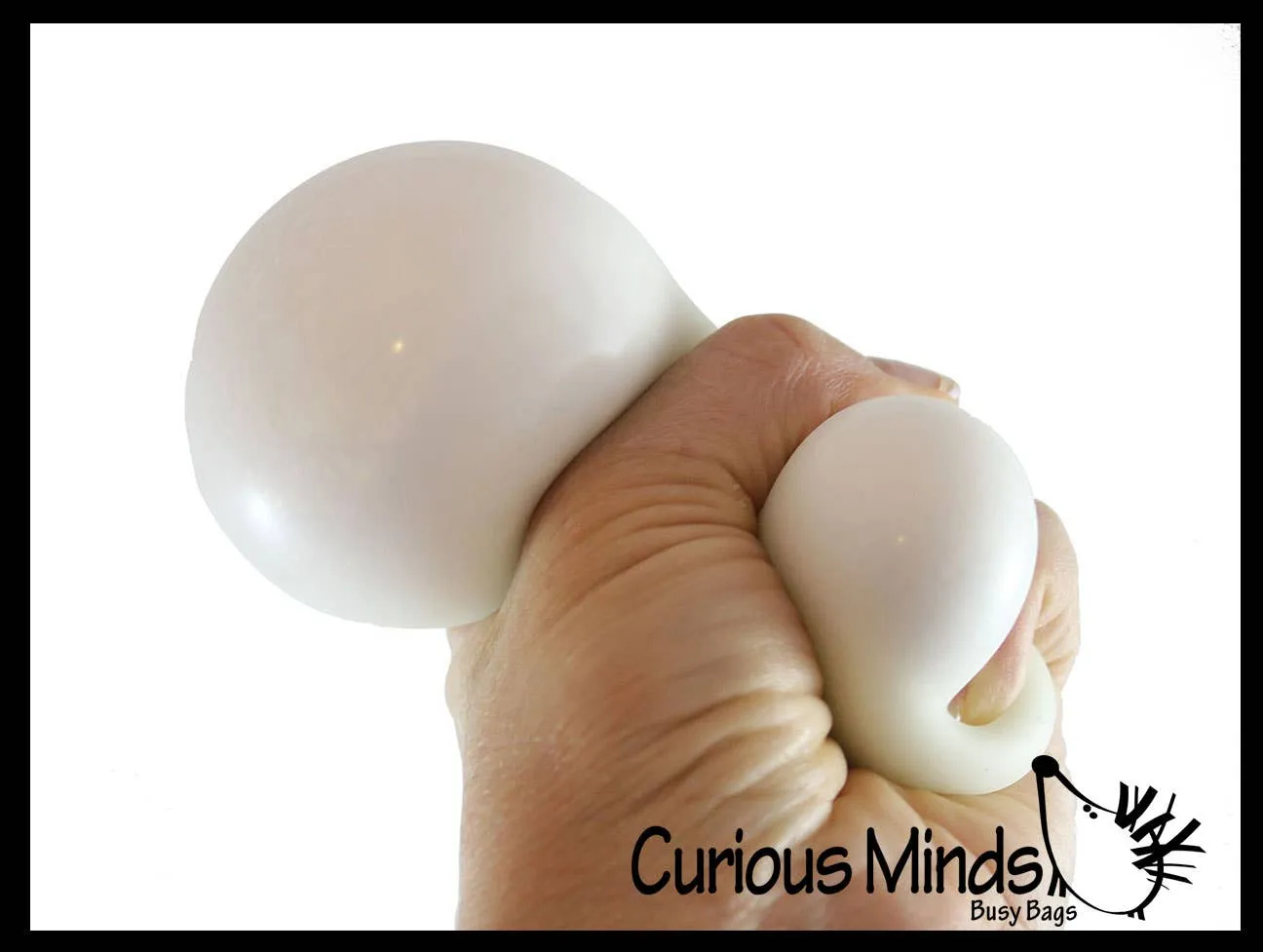 Curious Minds Toys - Glow Nee Doh Soft Fluff- Filled Squeeze Stress Ball