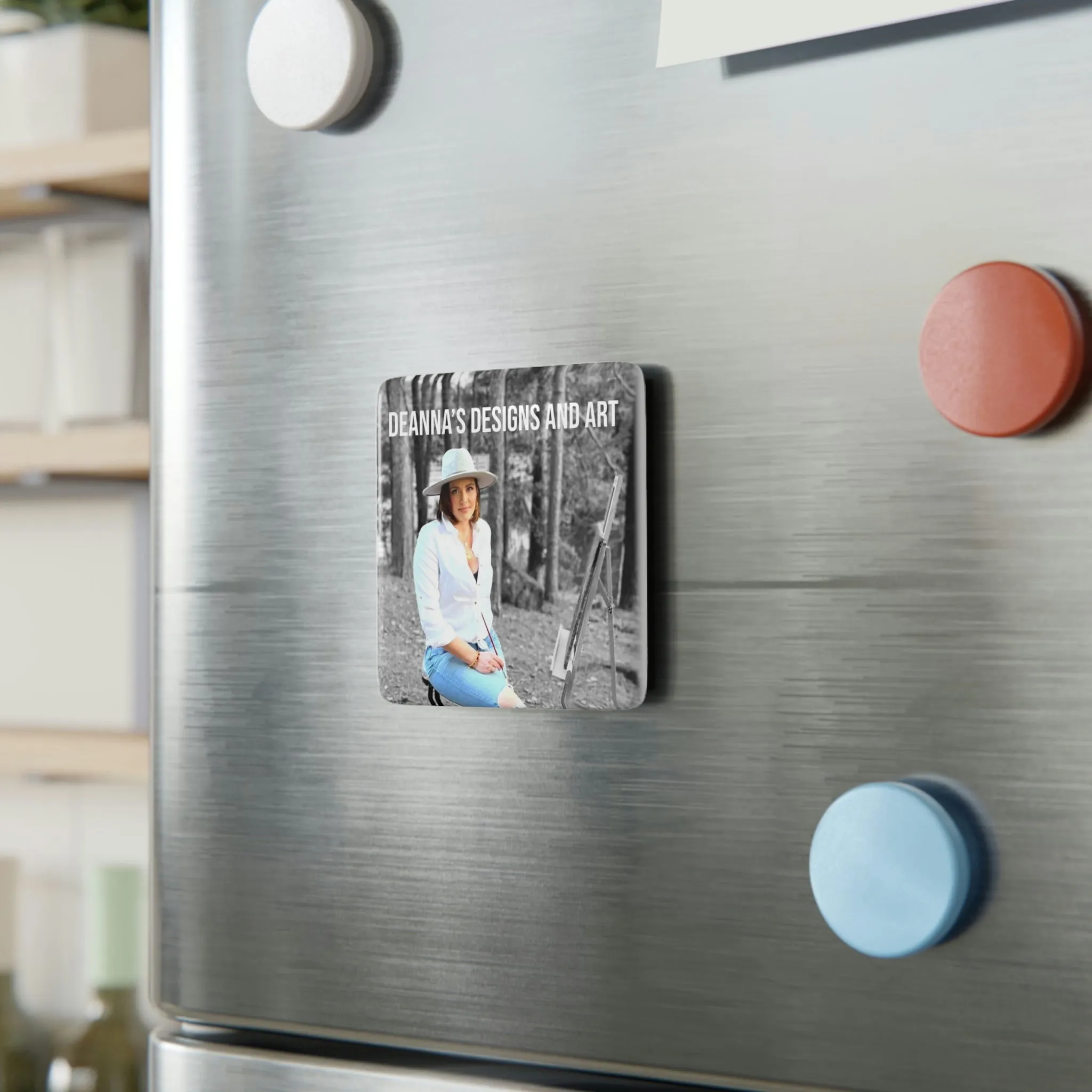 Customizable Porcelain Magnet, Square