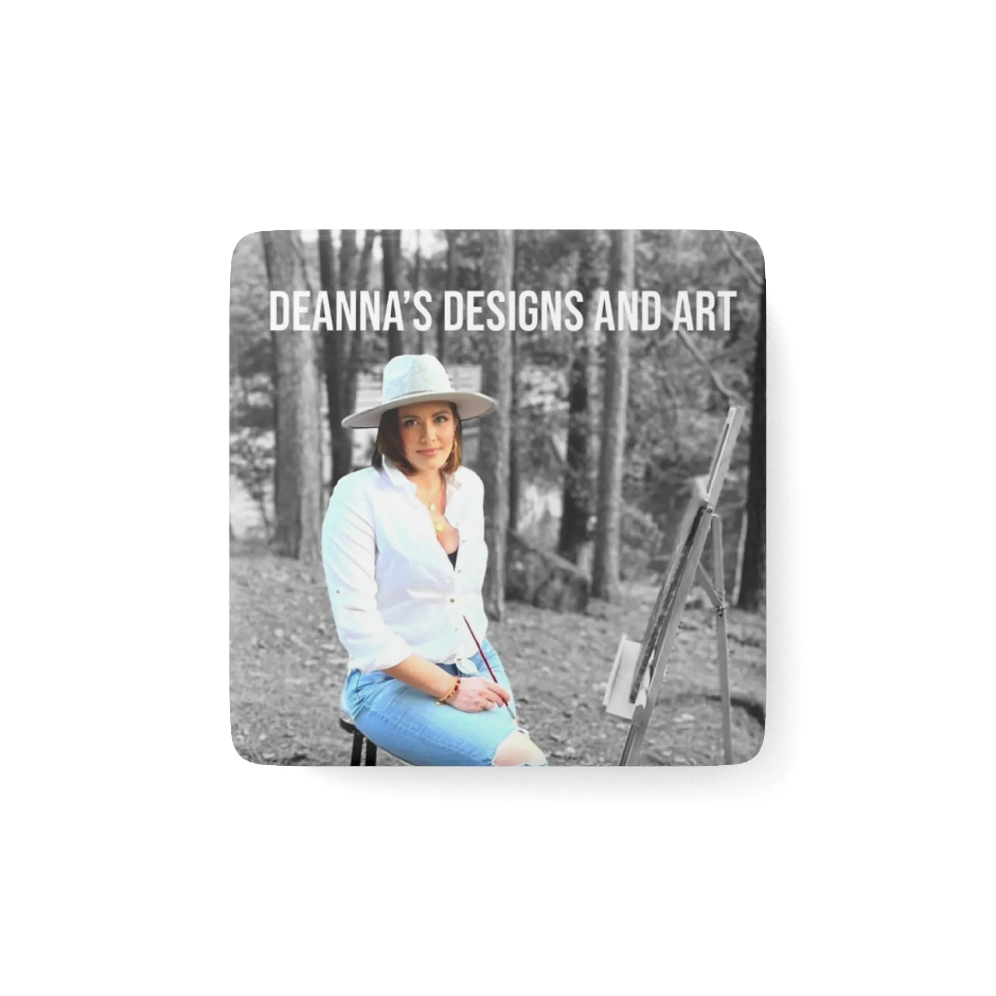 Customizable Porcelain Magnet, Square