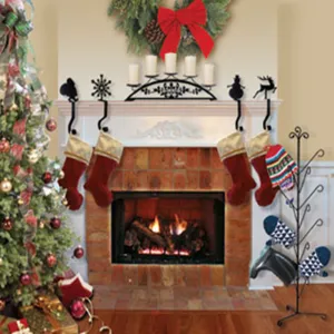 Decorative Handcrafted Mantel Hooks - Perfect for Holidays, Gifts, and Home Decor - 3.5" W x 9.25" H