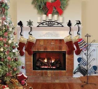 Decorative Handcrafted Mantel Hooks - Perfect for Holidays, Gifts, and Home Decor - 3.5" W x 9.25" H